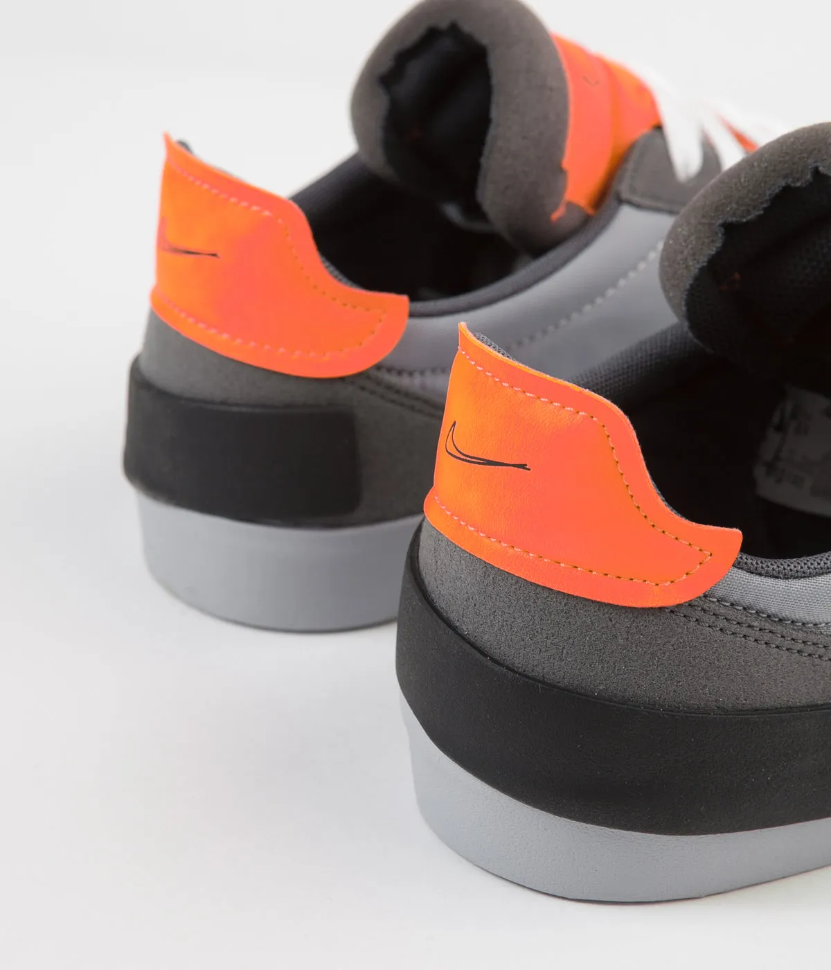 Nike Drop Type LX Shoes - Wolf Grey / Black - Total Orange - Dark Grey