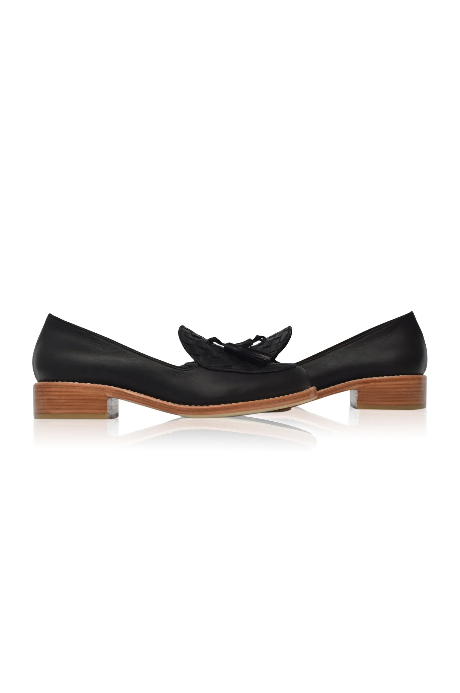 Nikita Woven Leather Loafers by ELF