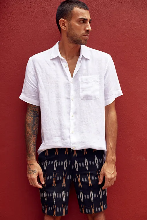 Okhai 'Truth' Pure Cotton Ikat Shorts (Inseam 8")