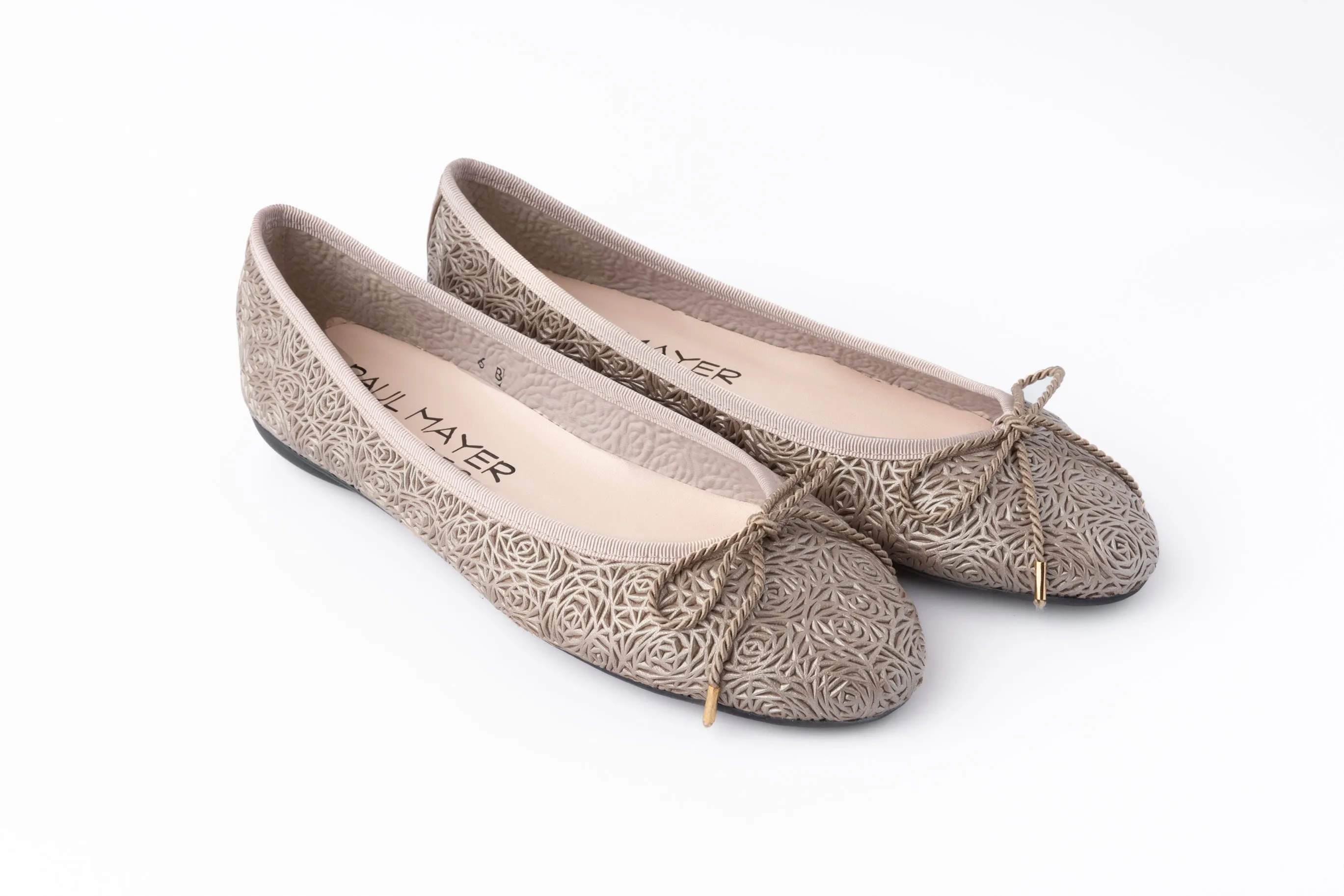 PAUL MAYER - BINGO - SIZE 6.5 - NAPPA CHAMPAGNE