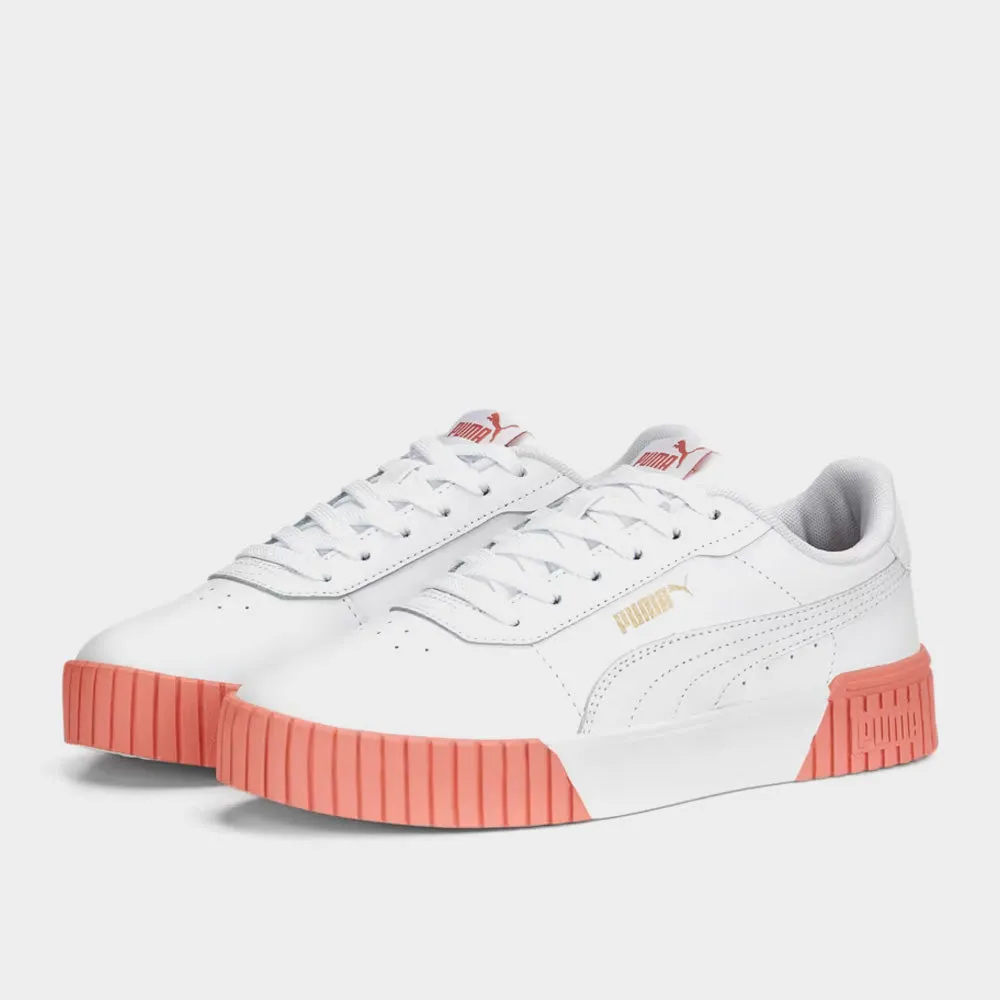 Puma Womens Carina 2.0 Sneaker White/Pink _ 173953 _ White
