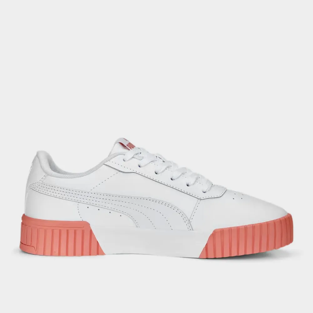 Puma Womens Carina 2.0 Sneaker White/Pink _ 173953 _ White