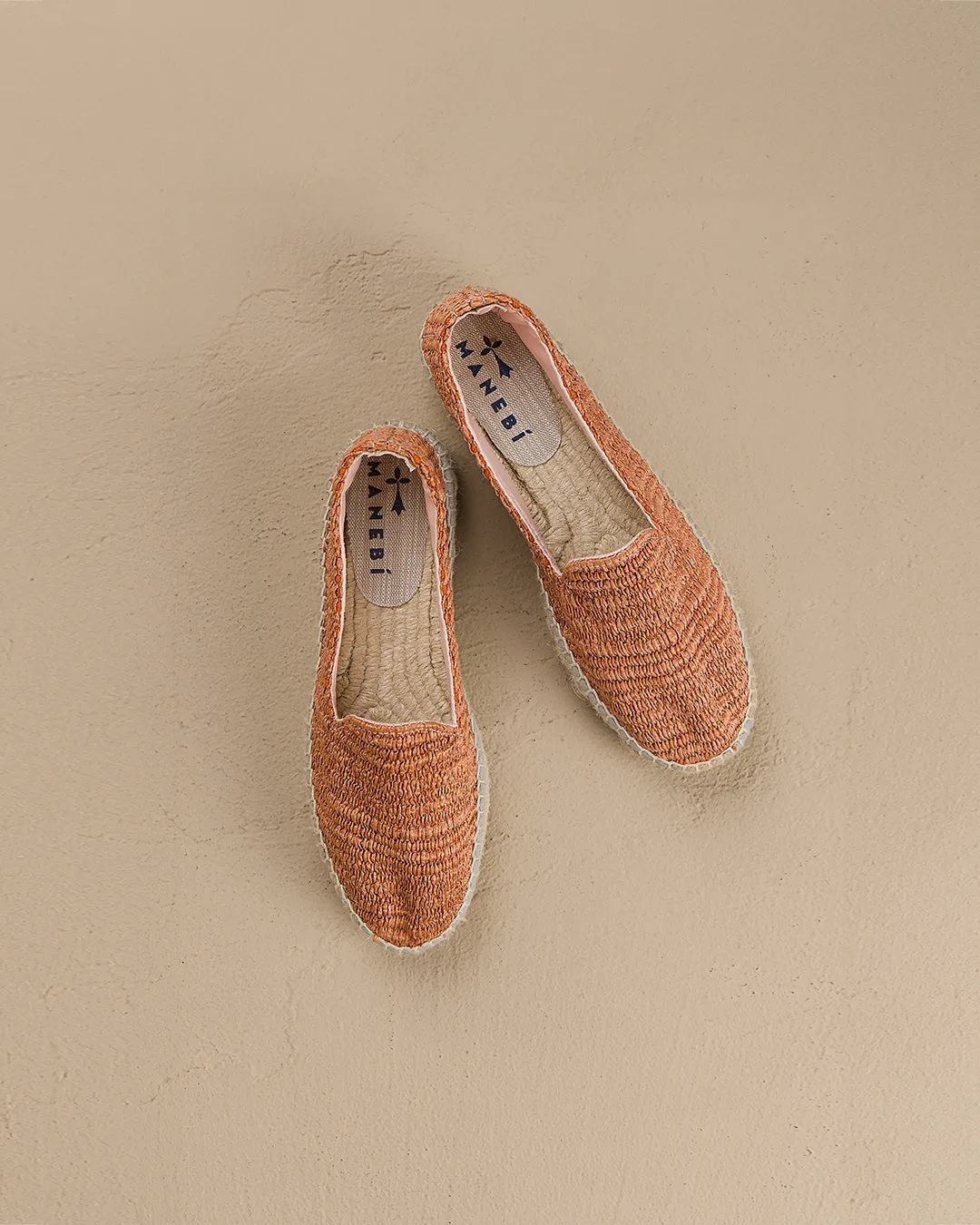 Raffia Stripes Double Sole Espadrilles - G09D0 - Yucatán Orange Rust