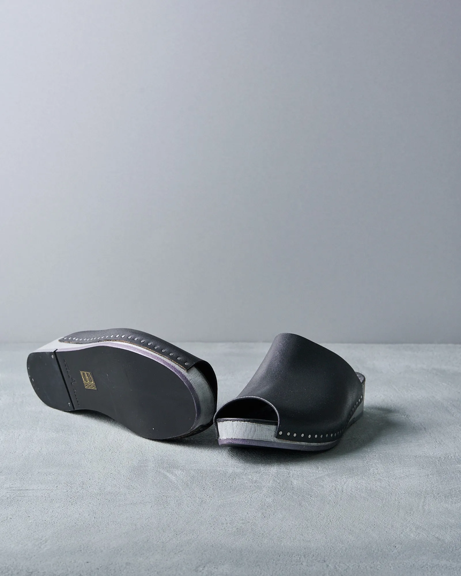 Rick Owens Silver Studded Clog