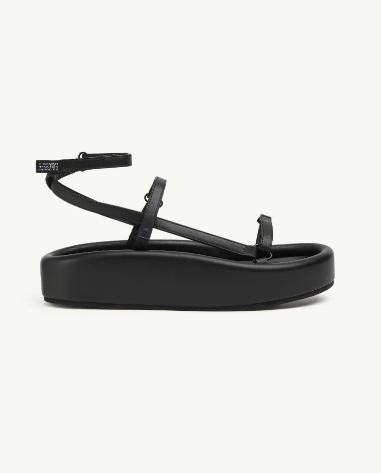Sandal in Black by MM6 Maison Margiela