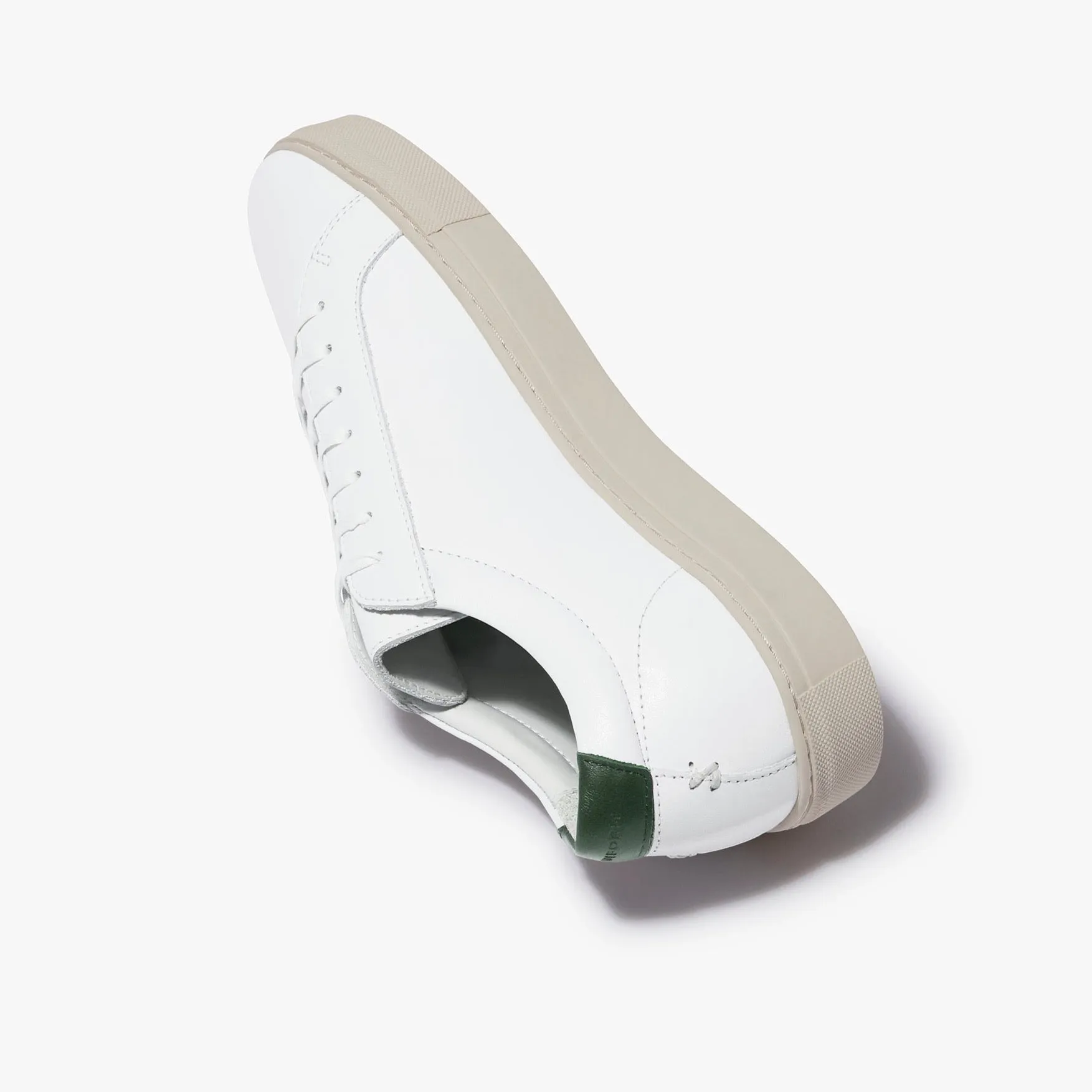 Series 1 White Vintage Green Leather Mens