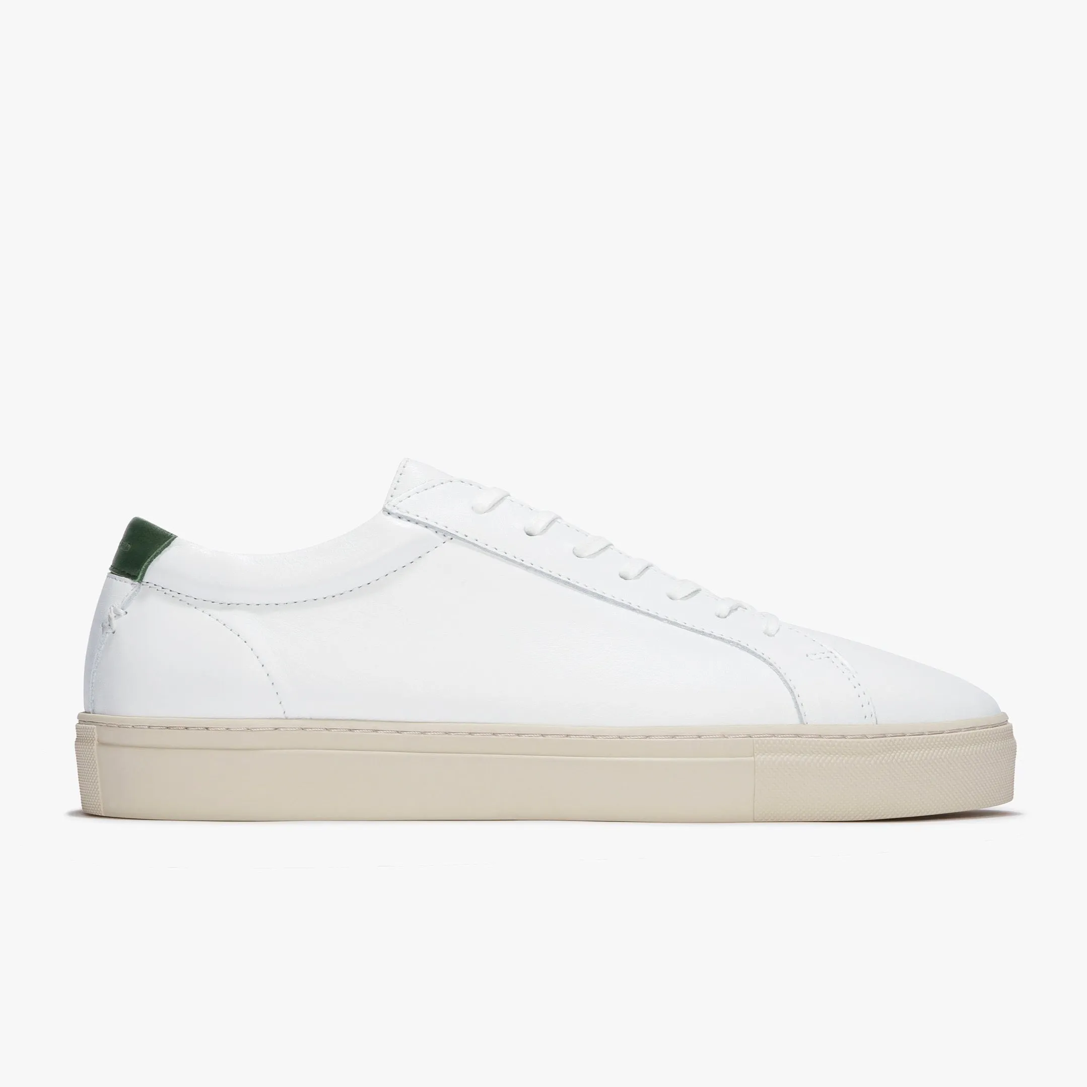 Series 1 White Vintage Green Leather Mens