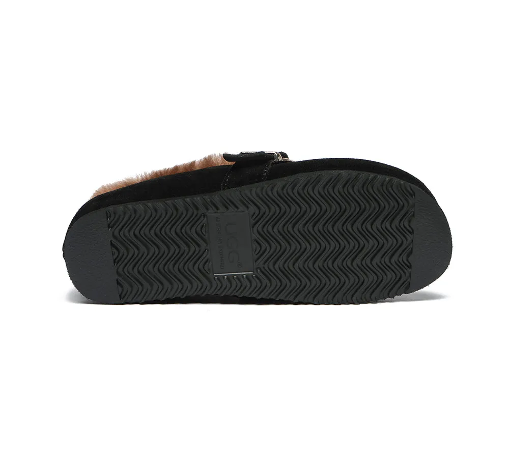 Shearling Lined Suede Loafer Women Mona