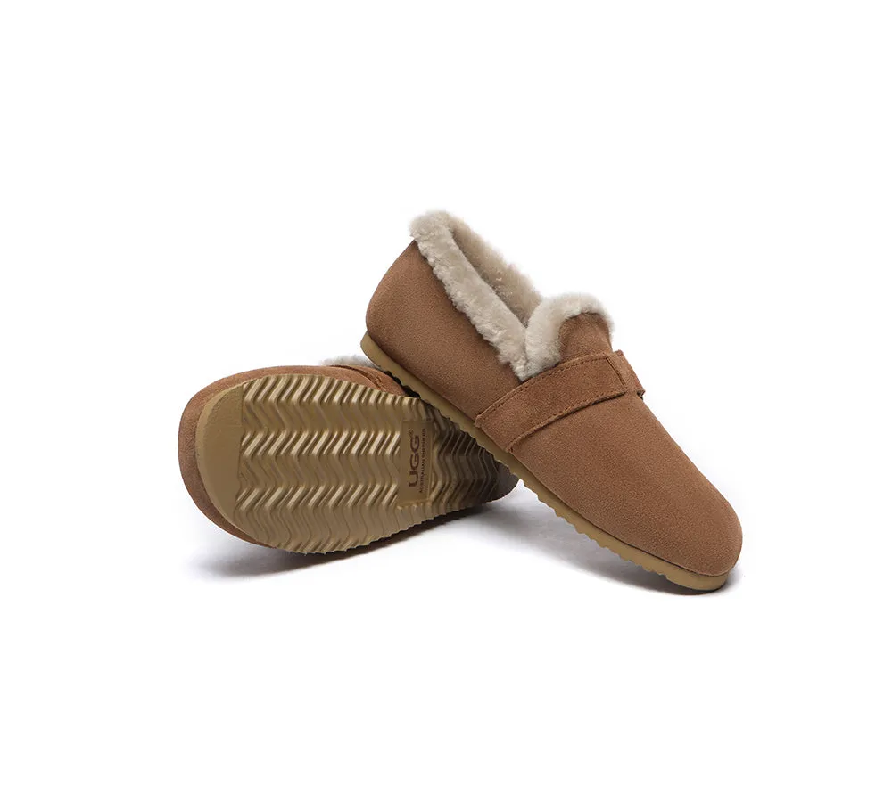 Shearling Lined Suede Loafer Women Mona