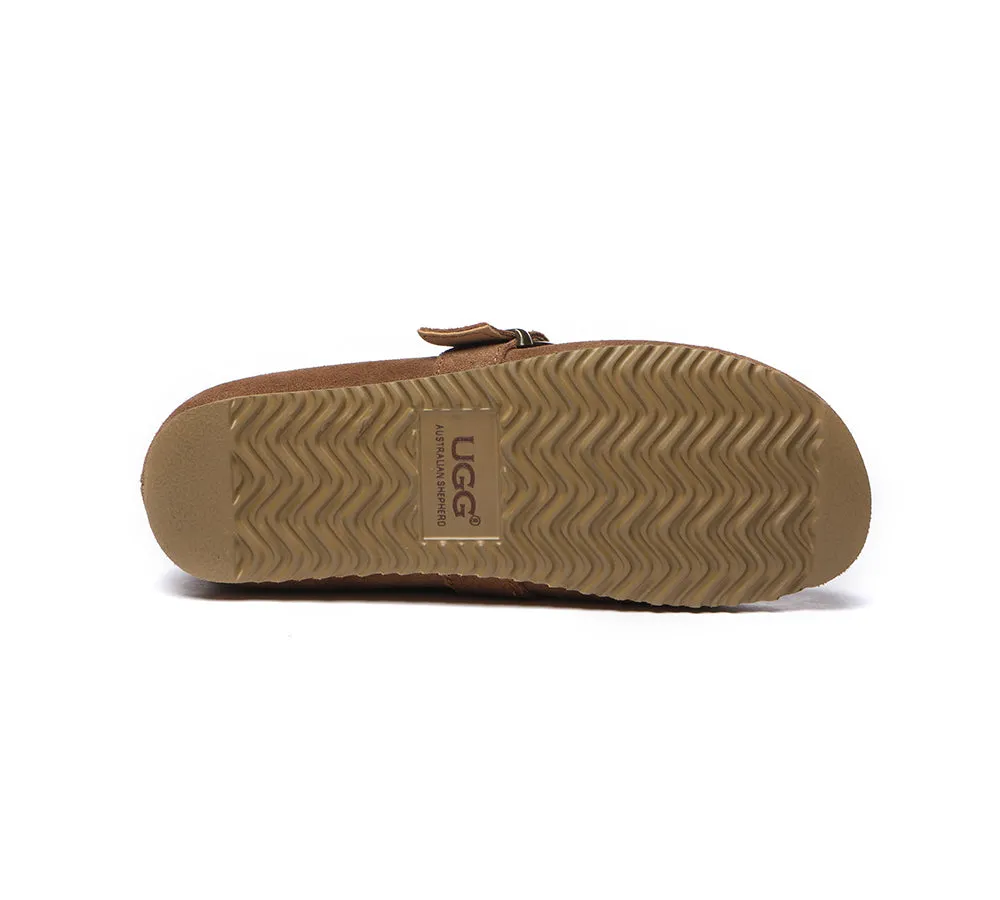 Shearling Lined Suede Loafer Women Mona