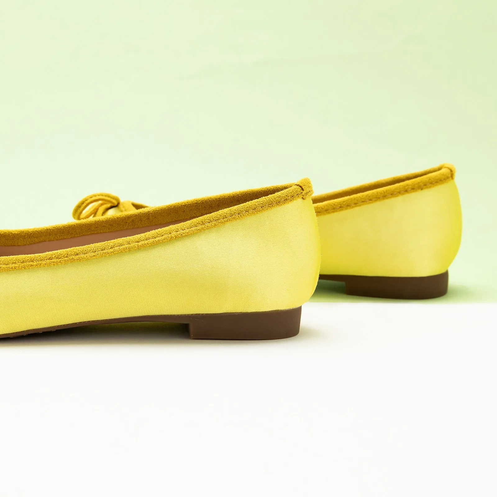 Silky Bowknot Ballet Flats