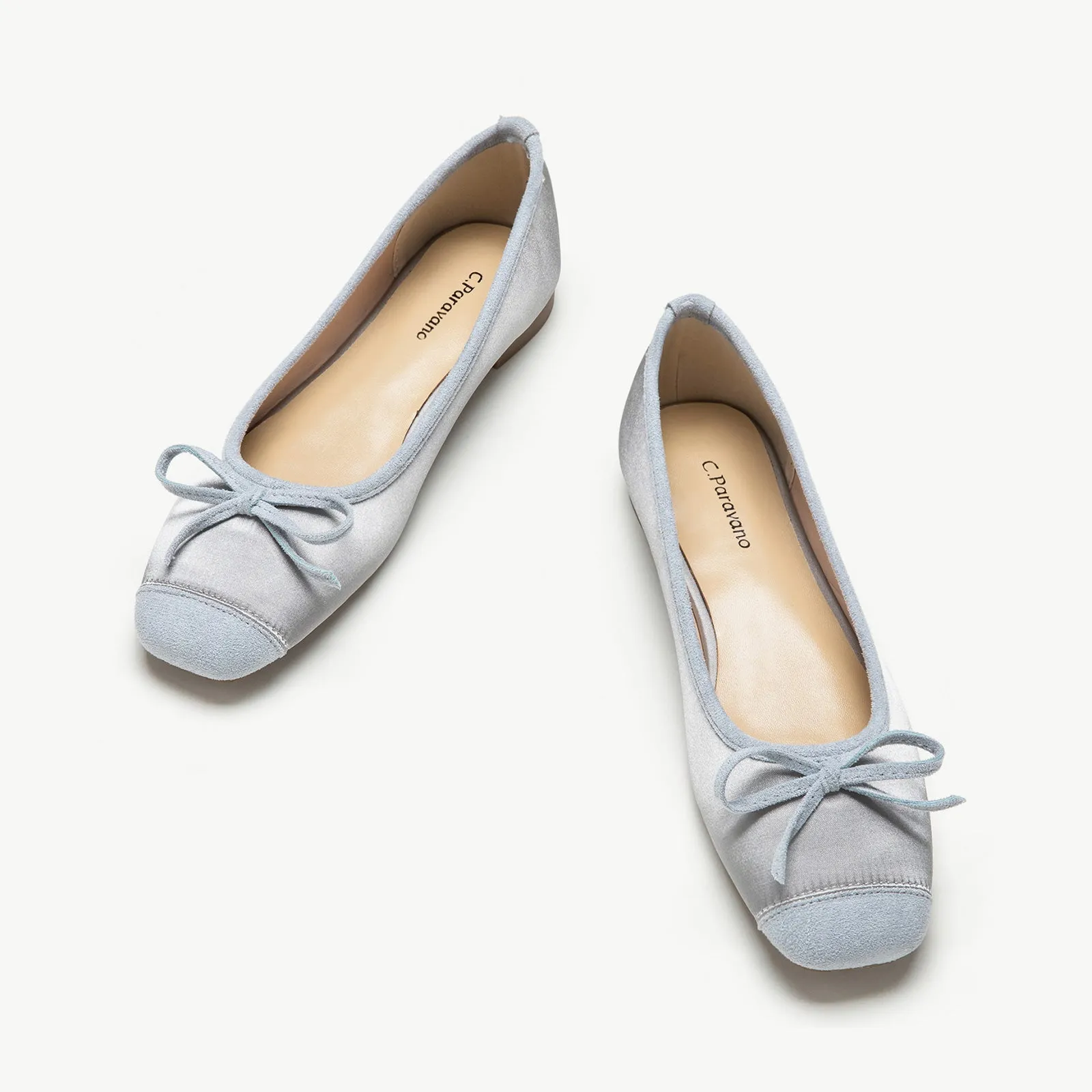 Silky Bowknot Ballet Flats