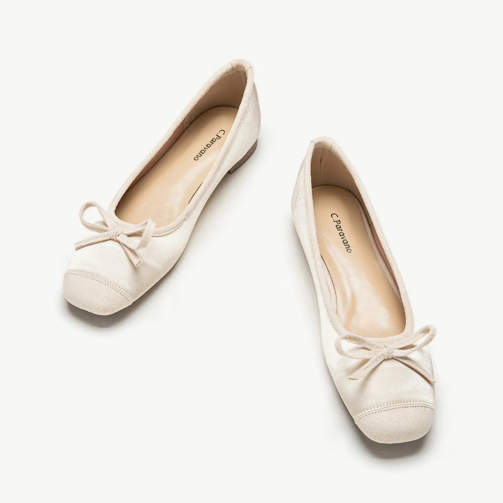 Silky Bowknot Ballet Flats