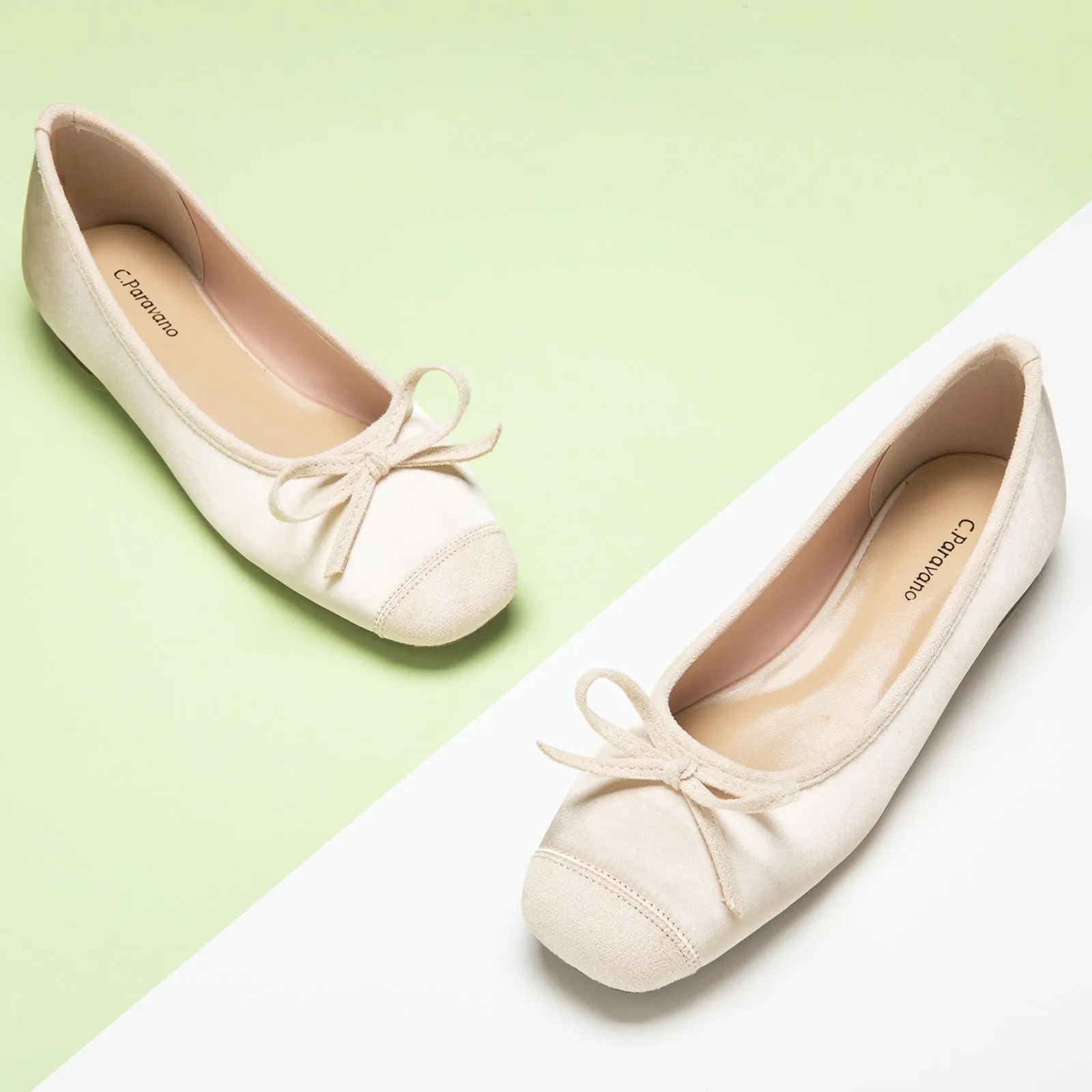 Silky Bowknot Ballet Flats