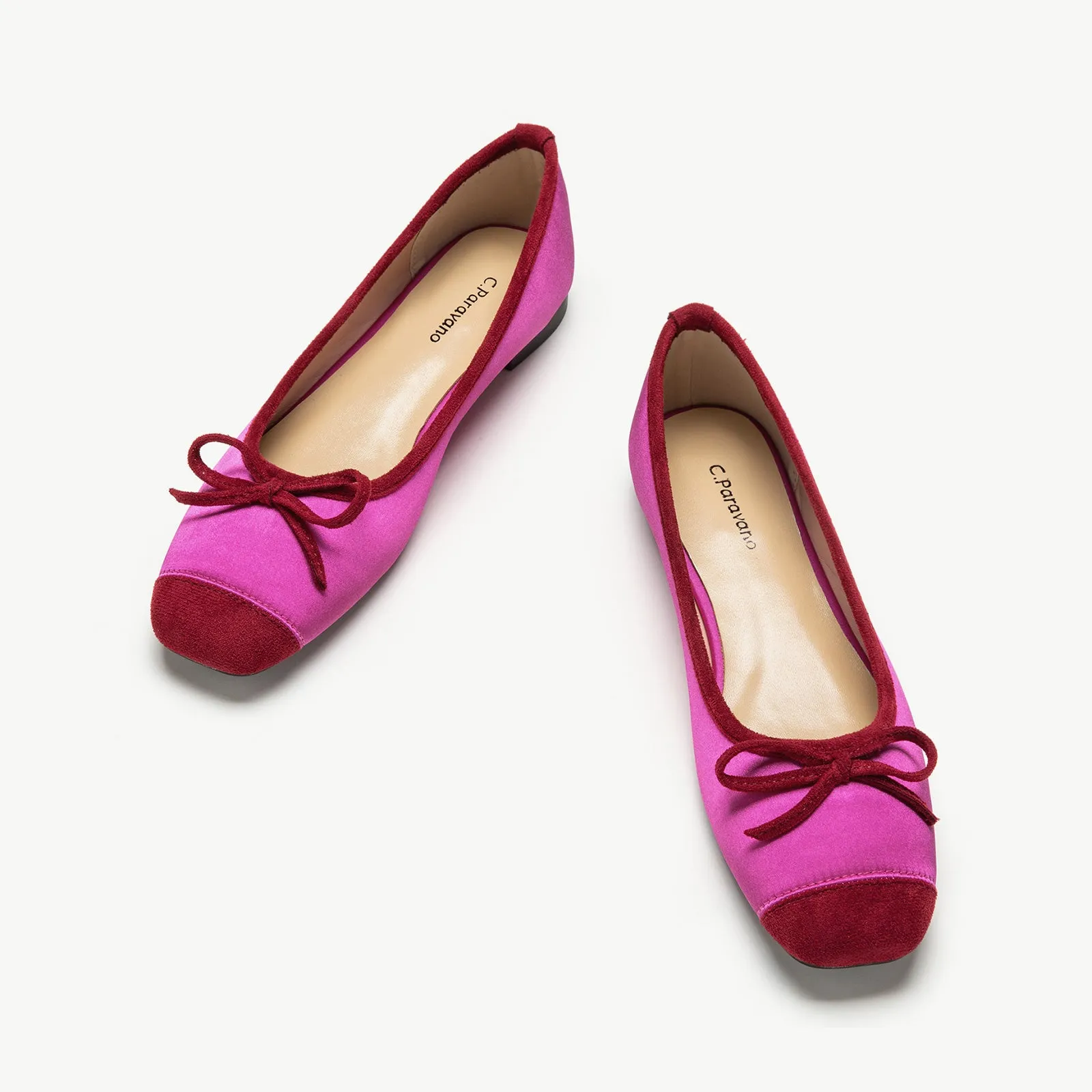 Silky Bowknot Ballet Flats