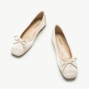 Silky Bowknot Ballet Flats