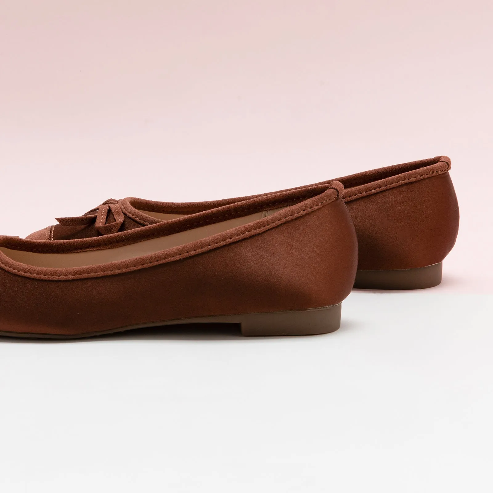 Silky Bowknot Ballet Flats