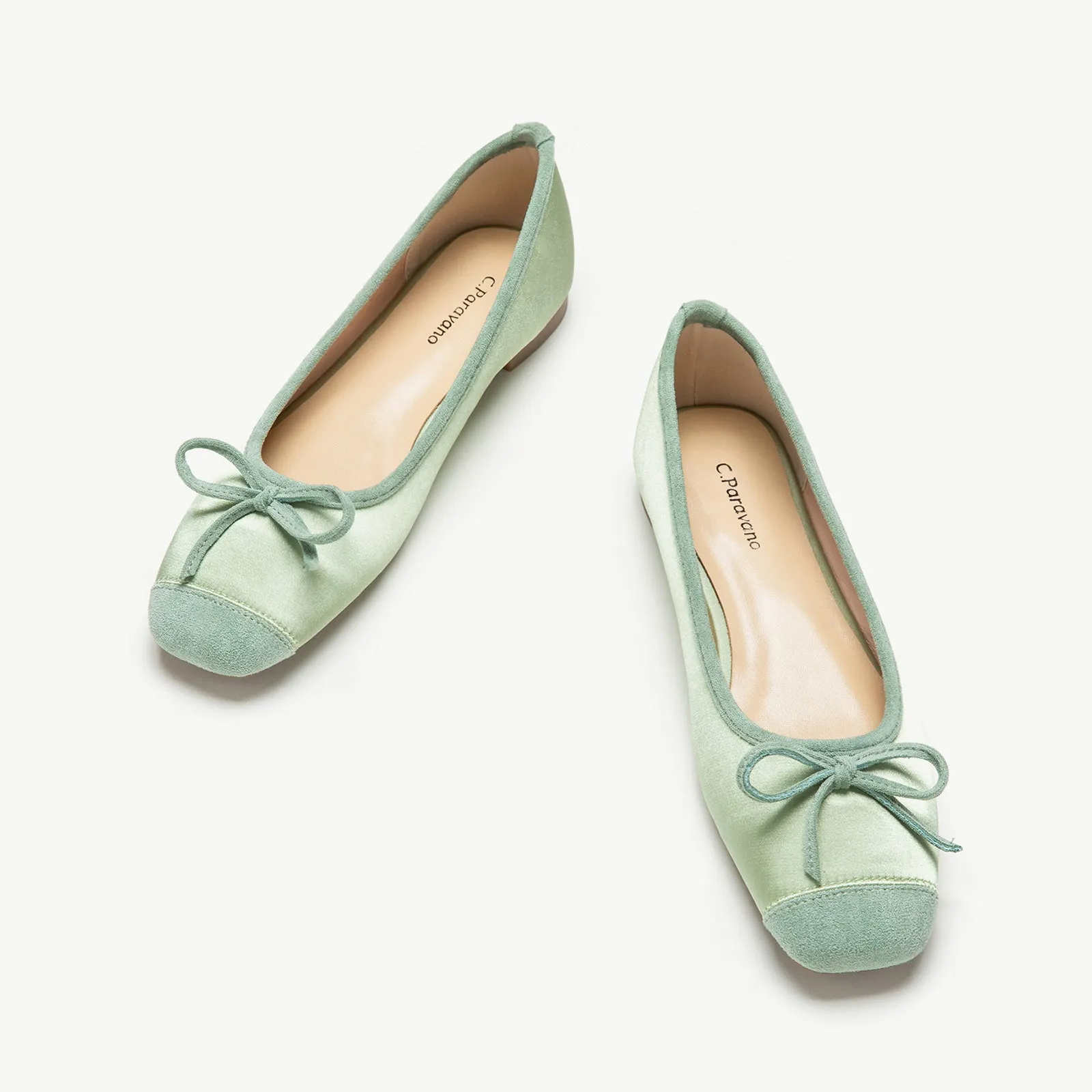 Silky Bowknot Ballet Flats