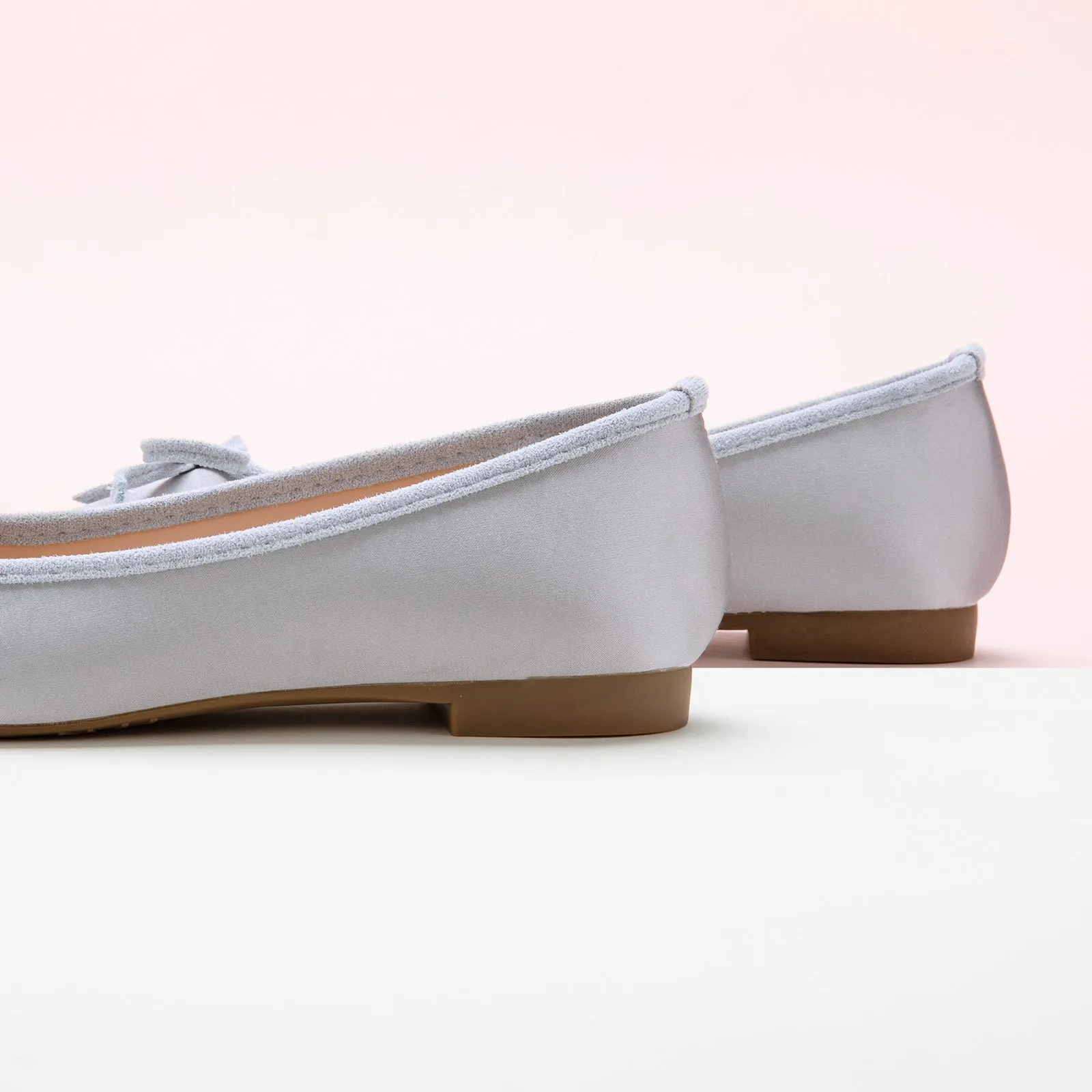 Silky Bowknot Ballet Flats