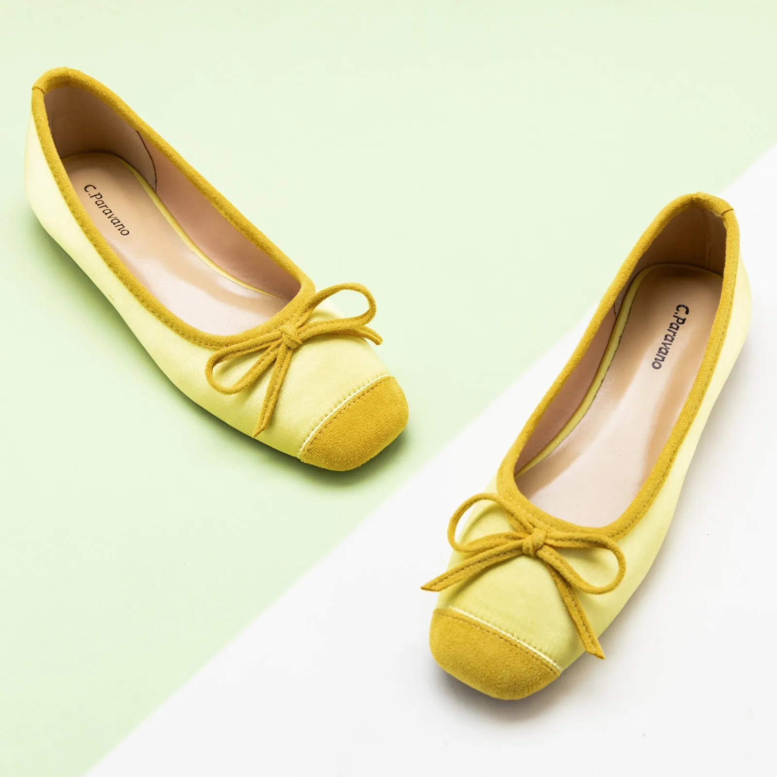 Silky Bowknot Ballet Flats