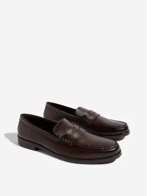 SOLEPLAY Dark Brown Formal Penny Loafers