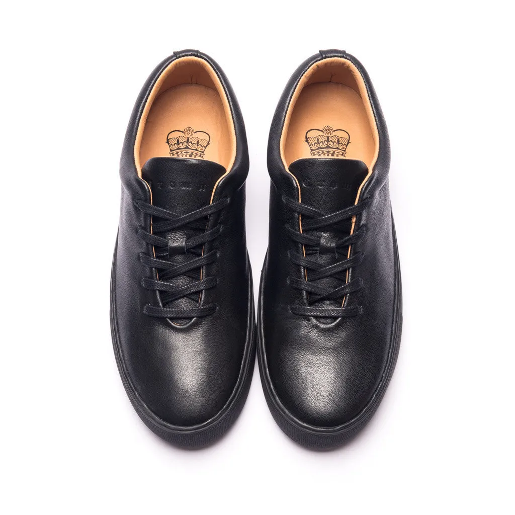 UPTON WHOLECUT SNEAKER - BLACK BLACK