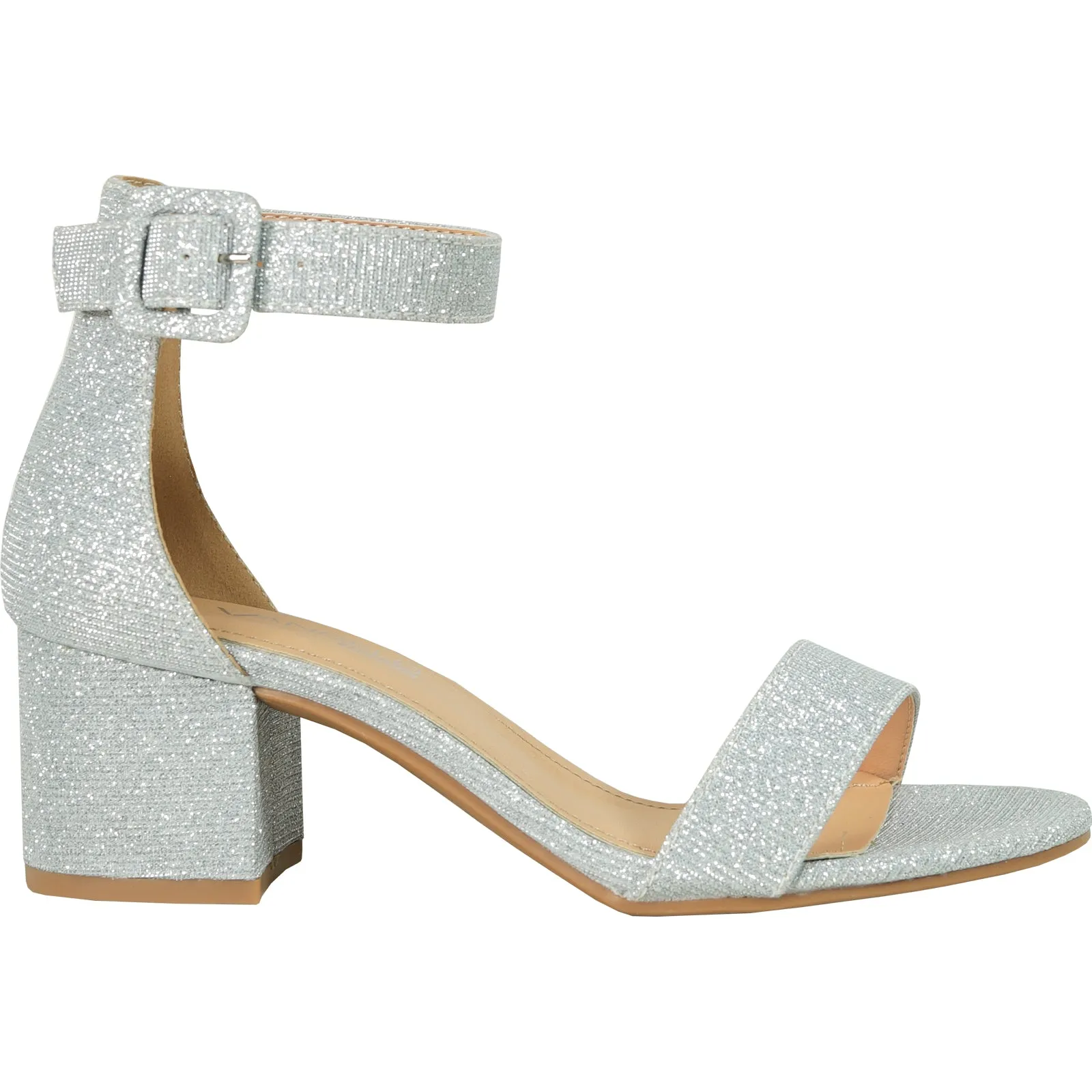 VANGELO Women Sandal DARCIE-23 Heel Party Prom & Wedding Sandal Silver