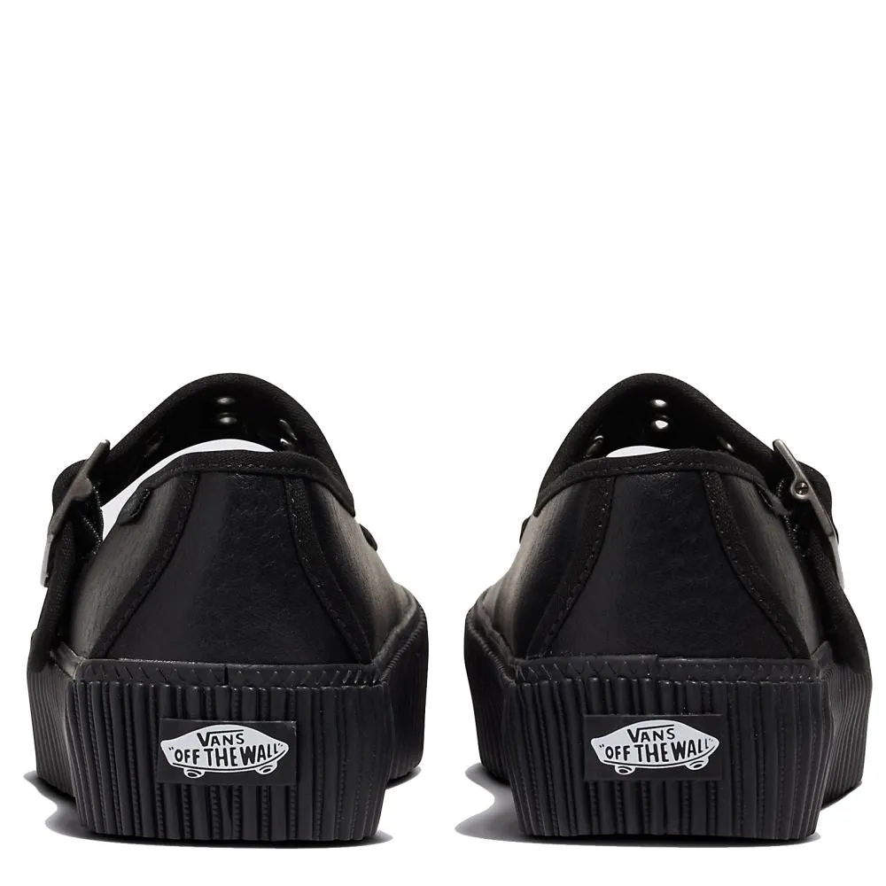 Vans Women's Mary Jane Creeper in Grunge Core Black Leather