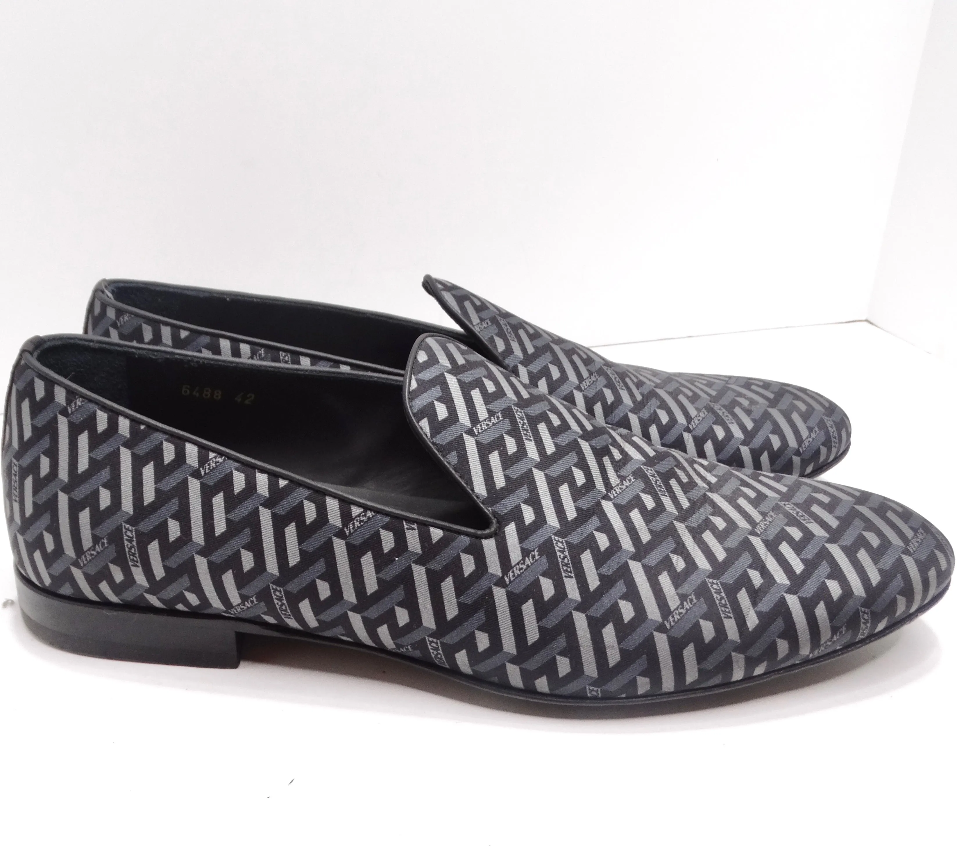 Versace La Greca Jacquard Loafers