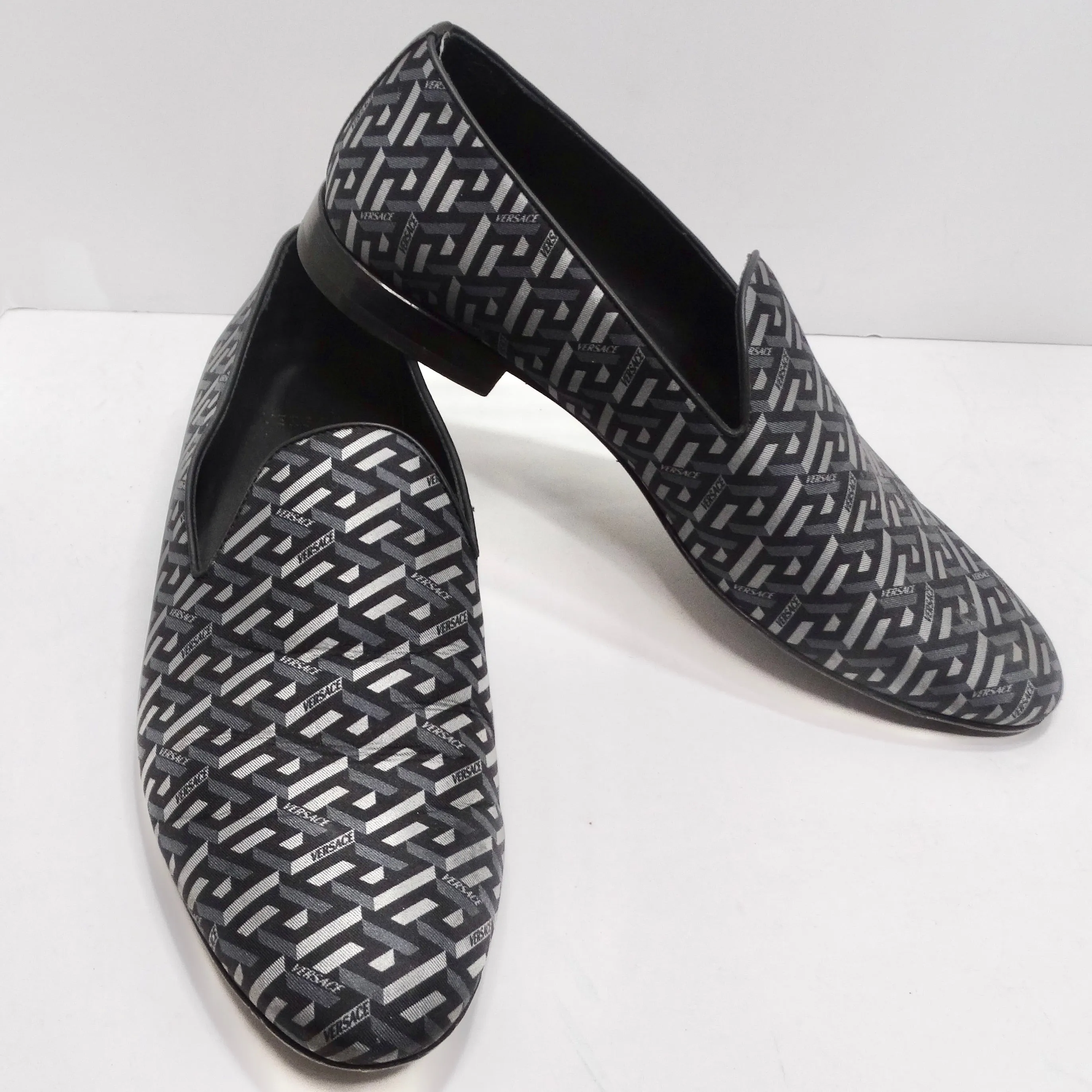 Versace La Greca Jacquard Loafers