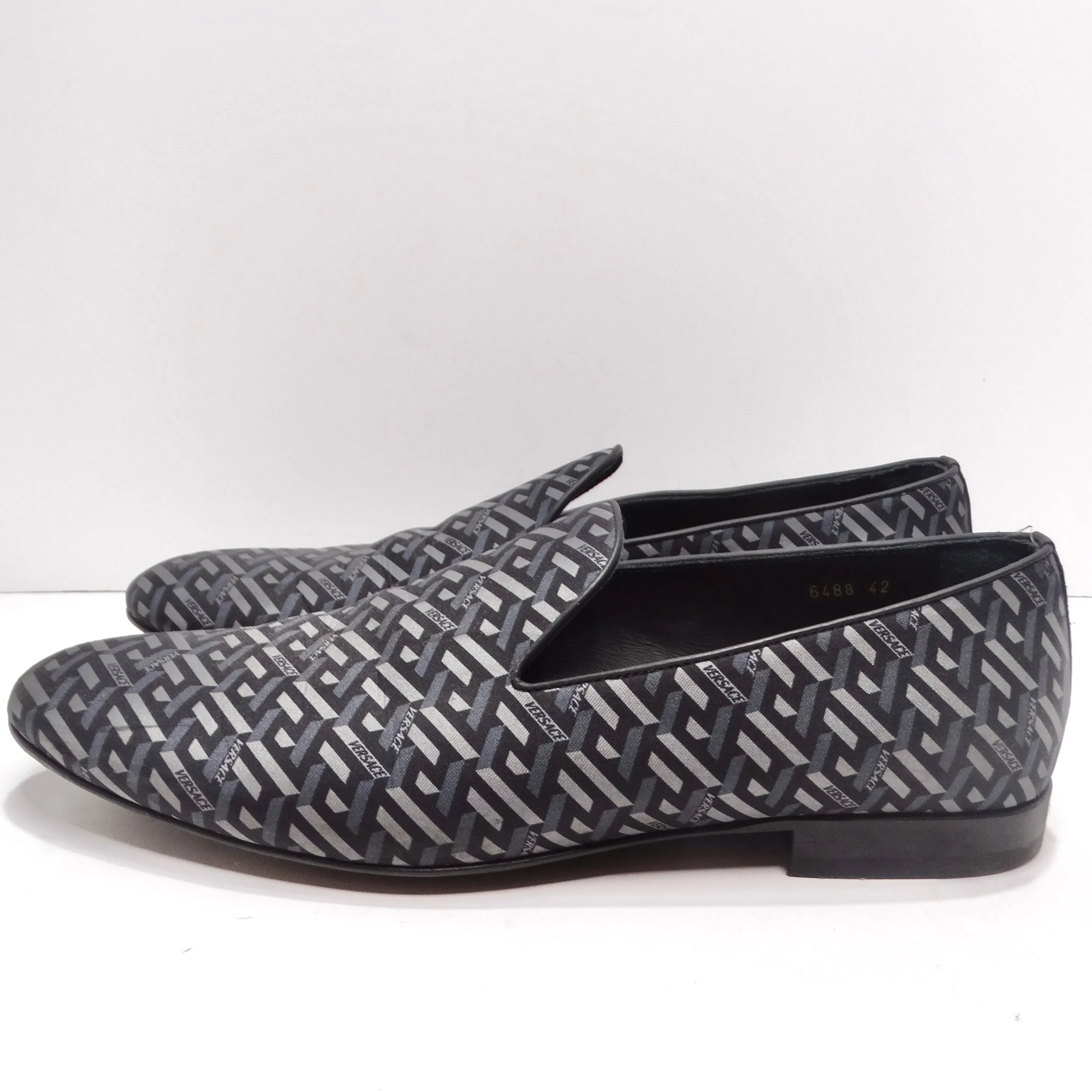 Versace La Greca Jacquard Loafers