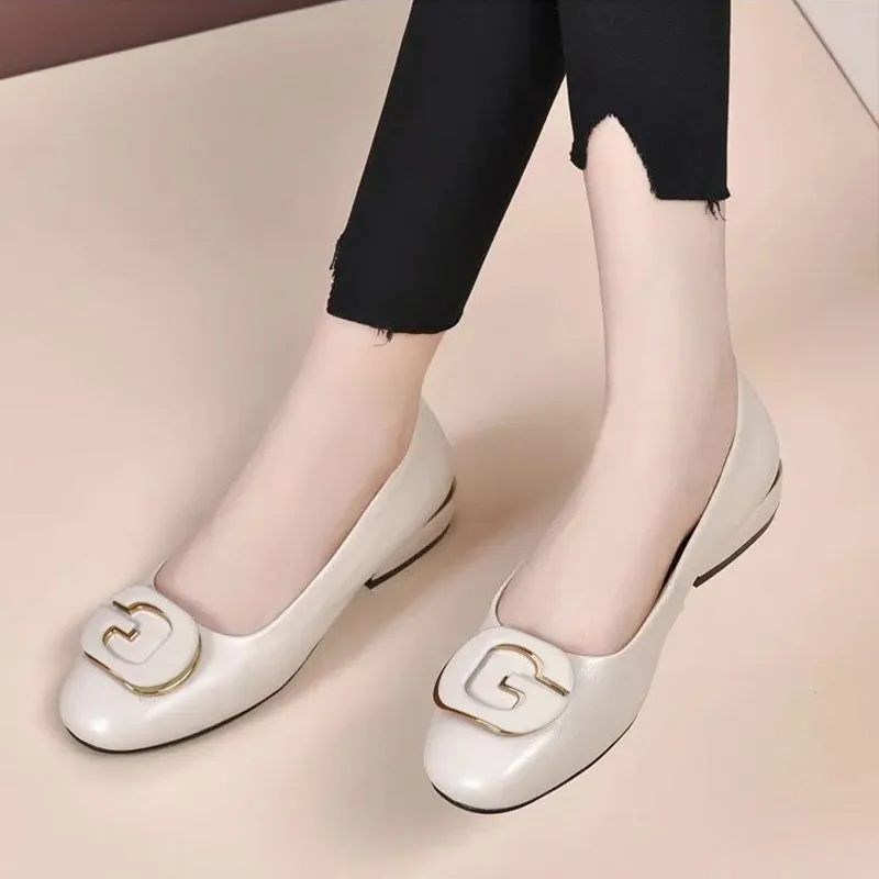 Women’s Leather Slip-on Loafers（50% OFF）