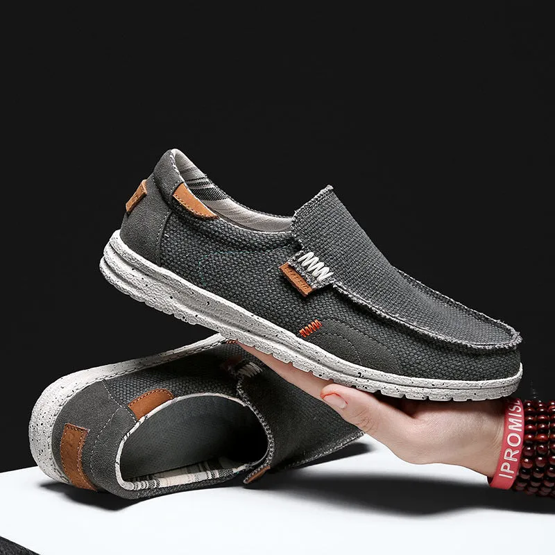 Zedmax Hemp Men's Slip-on Canvas Loafers
