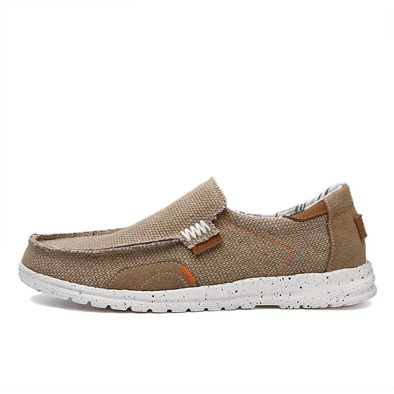 Zedmax Hemp Men's Slip-on Canvas Loafers